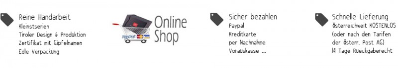 Armband Onlinehsop von Bergspitzlerin