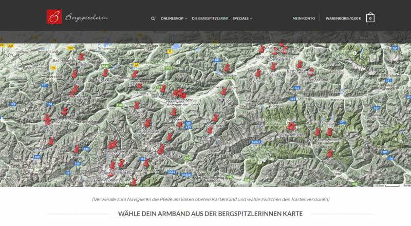 Armband Onlinehsop von Bergspitzlerin